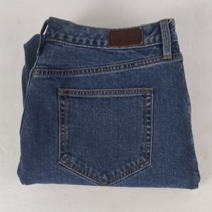 Land's End high rise blue jeans women size 34